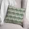 Sage Christmas Tree Pattern Indoor/Outdoor Pillow